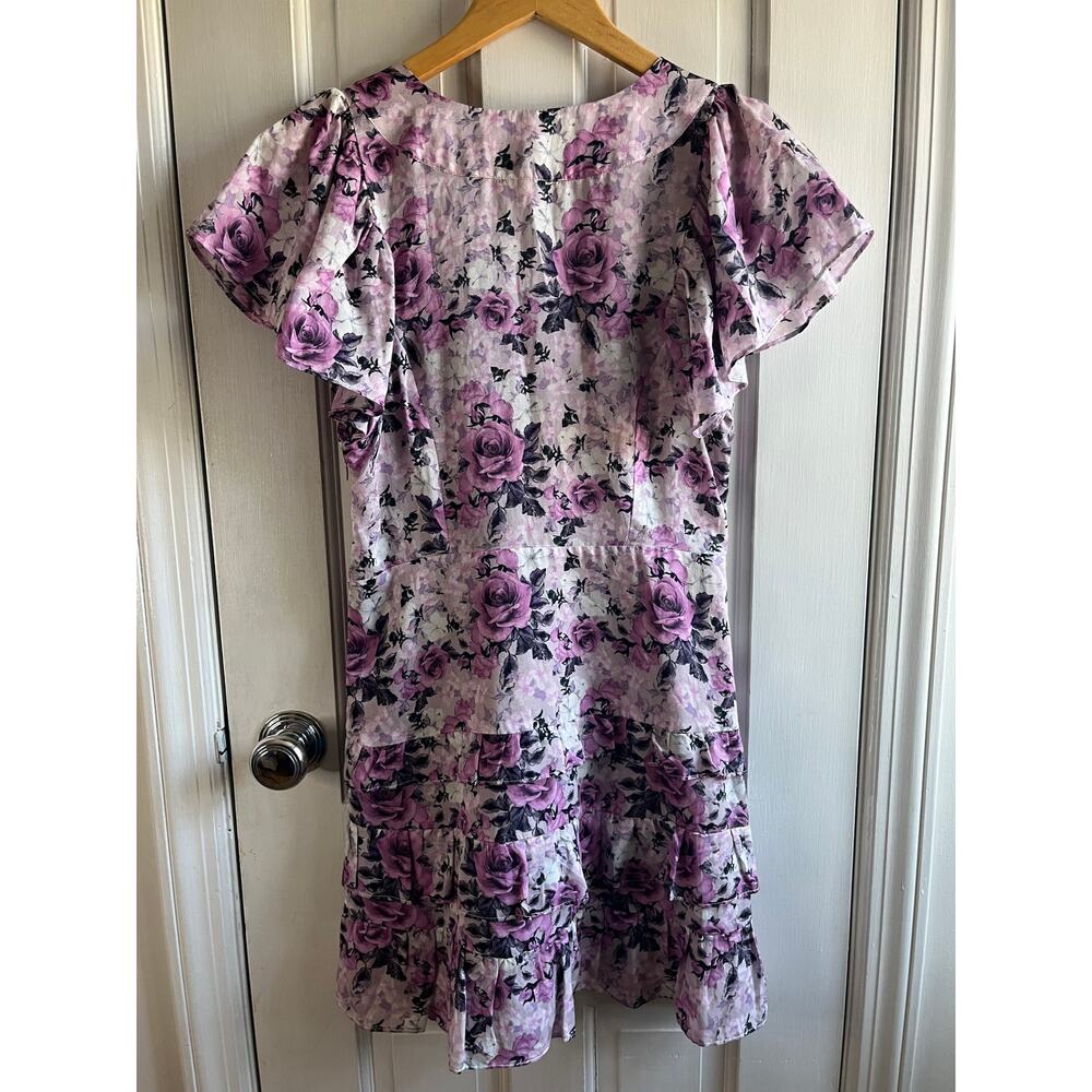 LoveShackFancy Higgins Dress 🌸 Sandy Pink Shores Silk Blend Mini Size 8 - Picture 5 of 8